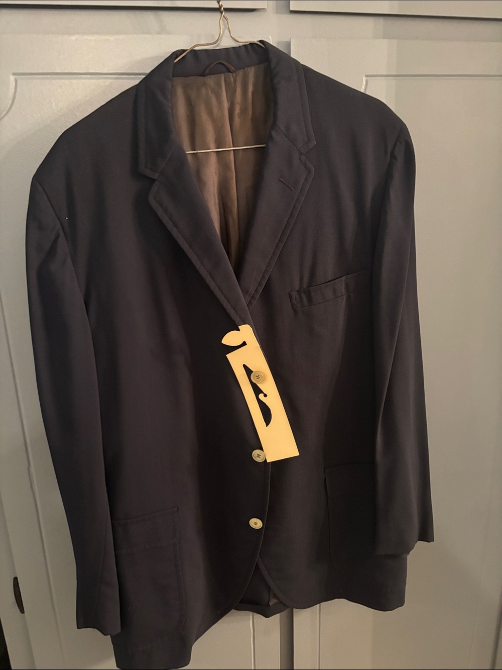 Vintage Men's Dark Navy Single-Breasted Blazer - Classic Sport Coat